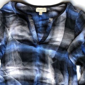 Cloth and stone Plaid Blouse